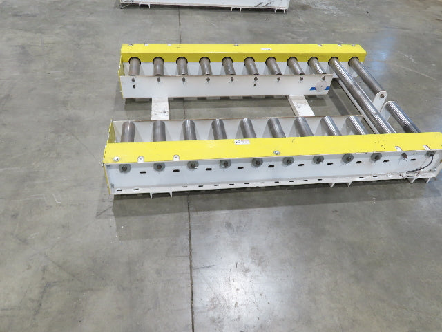 34" Pallet Track Conveyor Split Lane Forklift Load 24V MDR Motor Driven Roller