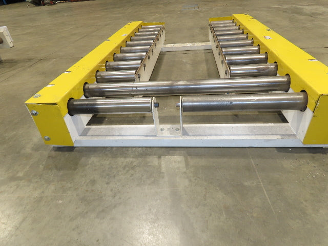 34" Pallet Track Conveyor Split Lane Forklift Load 24V MDR Motor Driven Roller