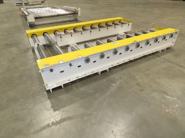 34" Pallet Track Conveyor Split Lane Forklift Load 24V MDR Motor Driven Roller