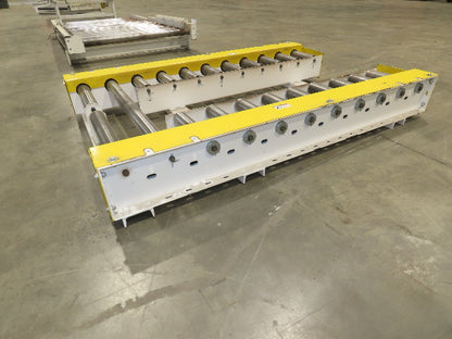 34" Pallet Track Conveyor Split Lane Forklift Load 24V MDR Motor Driven Roller