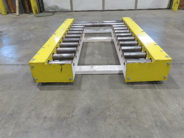 34" Pallet Track Conveyor Split Lane Forklift Load 24V MDR Motor Driven Roller
