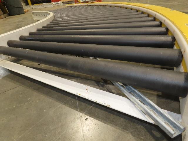 49"x 12' Chain Drive Live Roller 90° Conveyor Section 42"BF   -No Drive