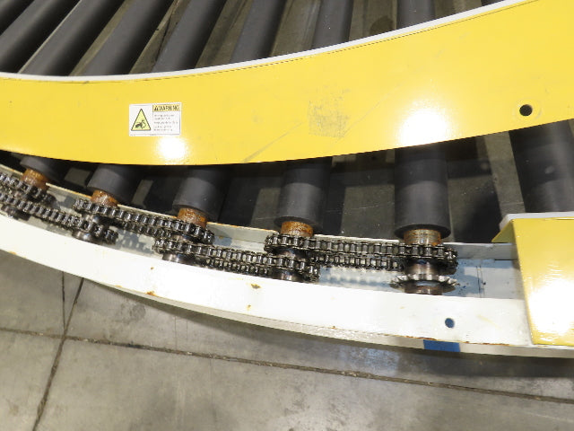 49"x 12' Chain Drive Live Roller 90° Conveyor Section 42"BF   -No Drive