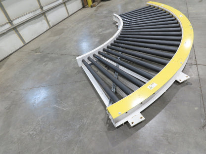 49"x 12' Chain Drive Live Roller 90° Conveyor Section 42"BF   -No Drive