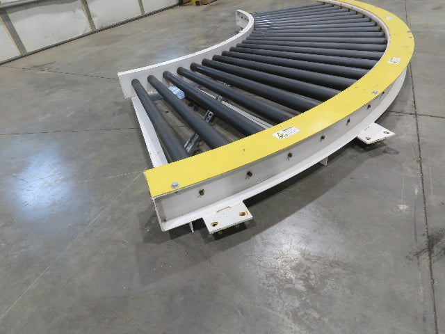 49"x 12' Chain Drive Live Roller 90° Conveyor Section 42"BF   -No Drive