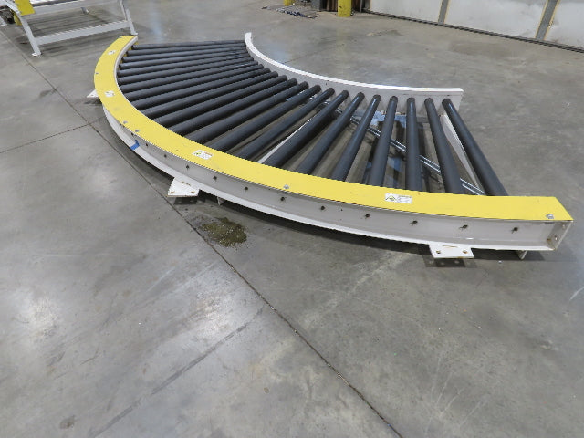 49"x 12' Chain Drive Live Roller 90° Conveyor Section 42"BF   -No Drive