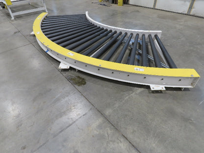 49"x 12' Chain Drive Live Roller 90° Conveyor Section 42"BF   -No Drive