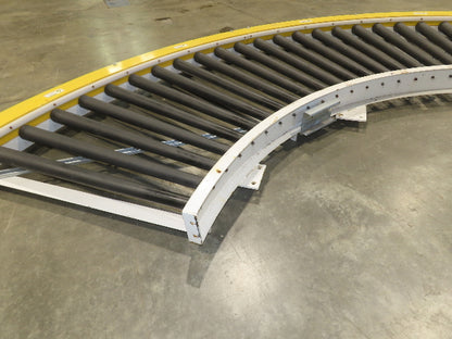 49"x 12' Chain Drive Live Roller 90° Conveyor Section 42"BF   -No Drive