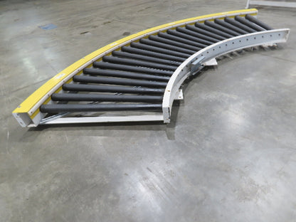 49"x 12' Chain Drive Live Roller 90° Conveyor Section 42"BF   -No Drive