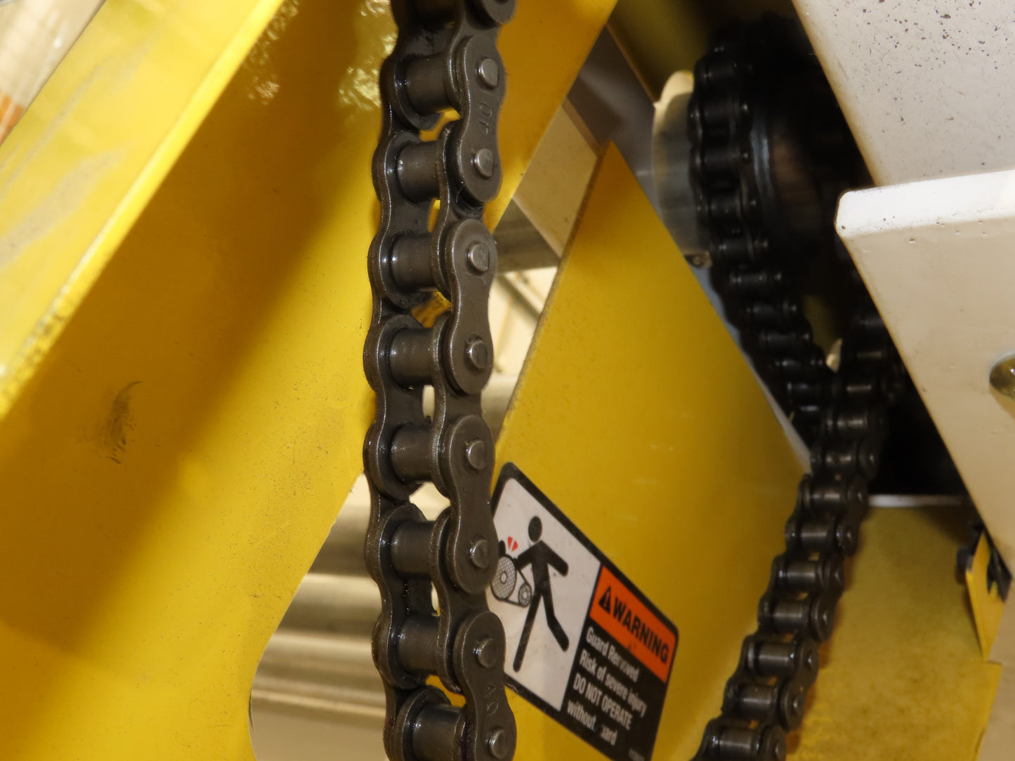 42"x 7' Heavy Duty Chain Driven 1.9" Live Roller Conveyor 36"BF   -No Drive