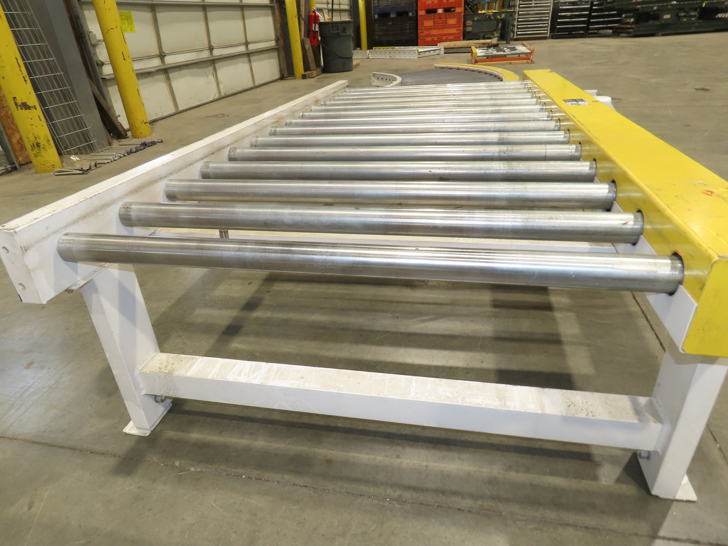 42"x 7' Heavy Duty Chain Driven 1.9" Live Roller Conveyor 36"BF   -No Drive