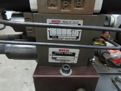 Nachi VDS-0B-1A2-10 Hydraulic Power Unit 3.94 GPM 507 PSI Variable Vane 220V 3Ph