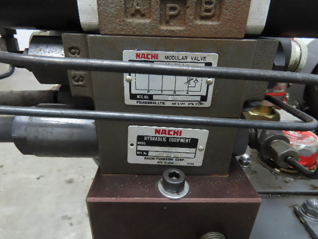 Nachi VDS-0B-1A2-10 Hydraulic Power Unit 3.94 GPM 507 PSI Variable Vane 220V 3Ph