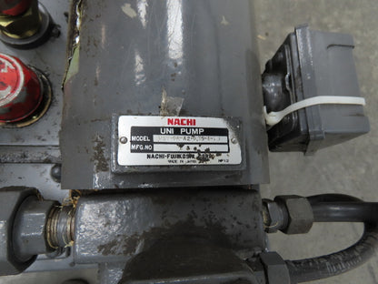 Nachi VDS-0B-1A2-10 Hydraulic Power Unit 3.94 GPM 507 PSI Variable Vane 220V 3Ph