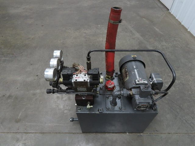 Nachi VDS-0B-1A2-10 Hydraulic Power Unit 3.94 GPM 507 PSI Variable Vane 220V 3Ph