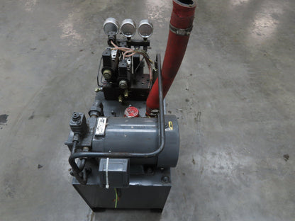 Nachi VDS-0B-1A2-10 Hydraulic Power Unit 3.94 GPM 507 PSI Variable Vane 220V 3Ph