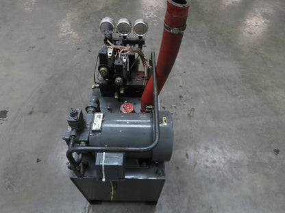 Nachi VDS-0B-1A2-10 Hydraulic Power Unit 3.94 GPM 507 PSI Variable Vane 220V 3Ph