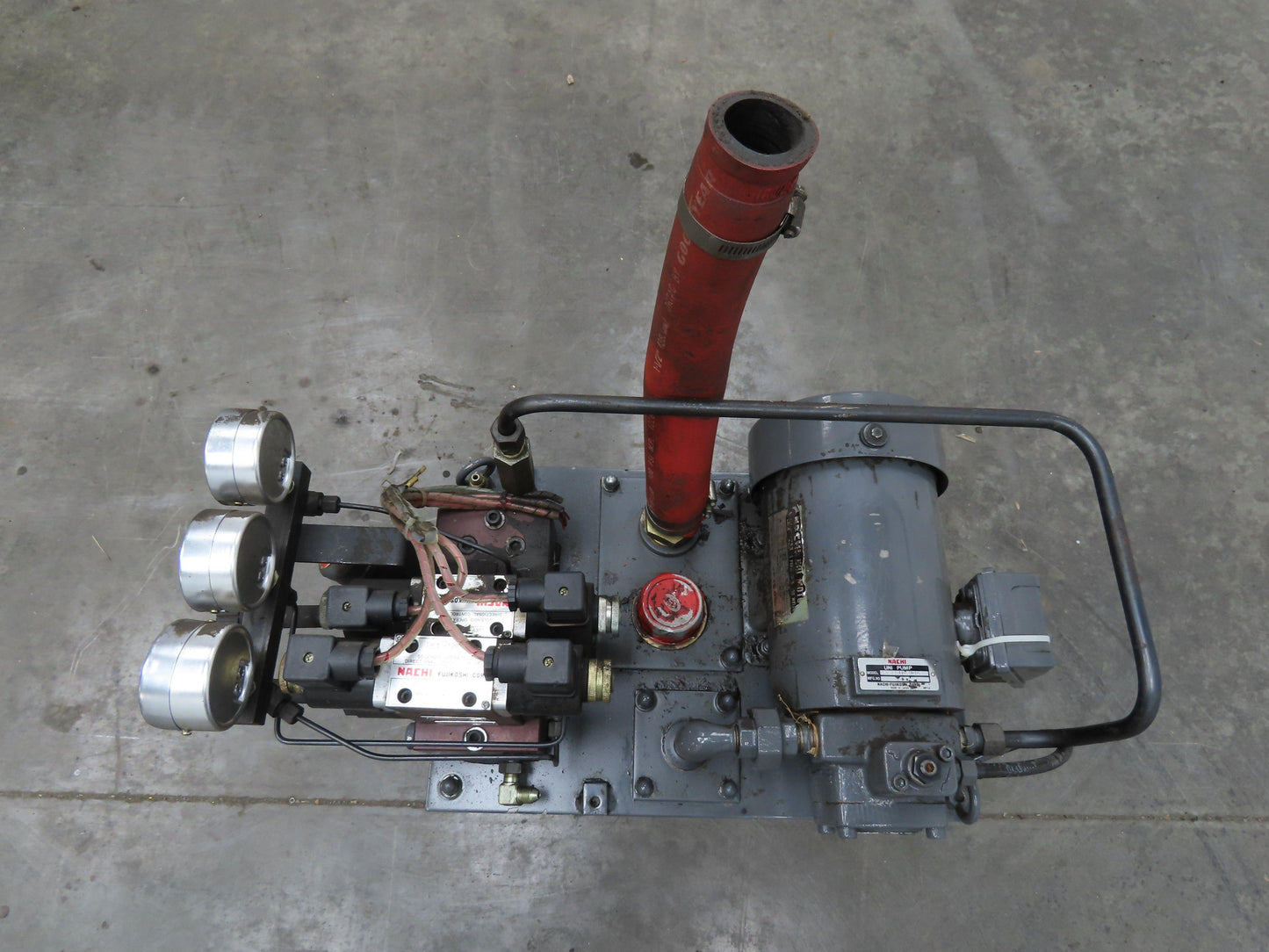 Nachi VDS-0B-1A2-10 Hydraulic Power Unit 3.94 GPM 507 PSI Variable Vane 220V 3Ph