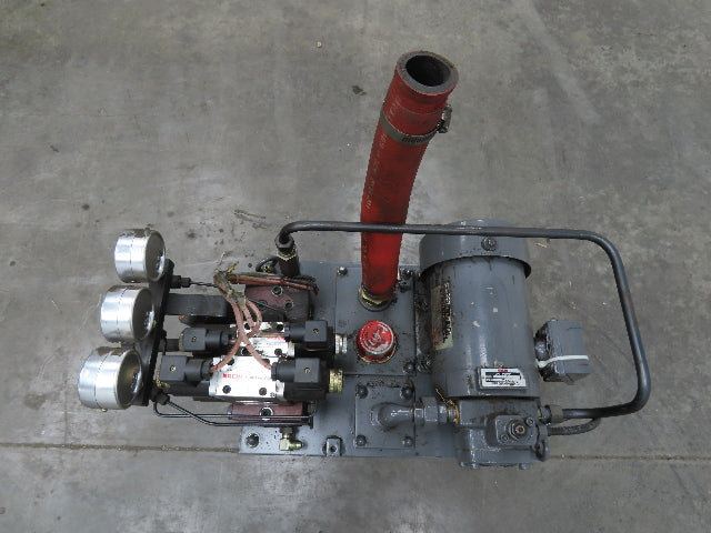 Nachi VDS-0B-1A2-10 Hydraulic Power Unit 3.94 GPM 507 PSI Variable Vane 220V 3Ph