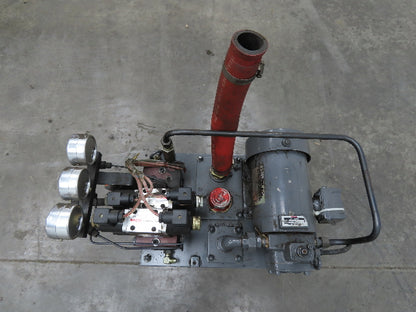 Nachi VDS-0B-1A2-10 Hydraulic Power Unit 3.94 GPM 507 PSI Variable Vane 220V 3Ph