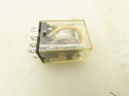 Omron LY2 Socket Relay 10A 24VDC 8-Pin  Lot of 15