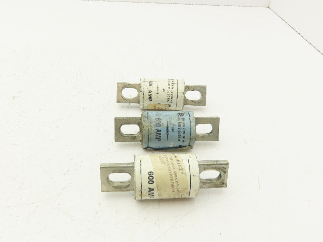 Bussmann XL50F600 Semi Conductor Fuse 600A 460V 500VAC  Lot Of 3