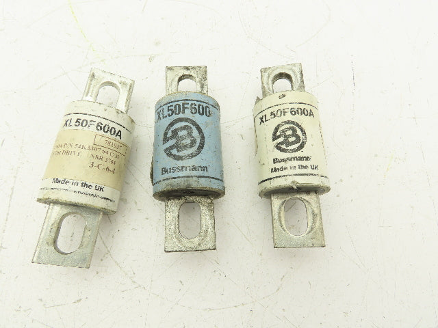 Bussmann XL50F600 Semi Conductor Fuse 600A 460V 500VAC  Lot Of 3
