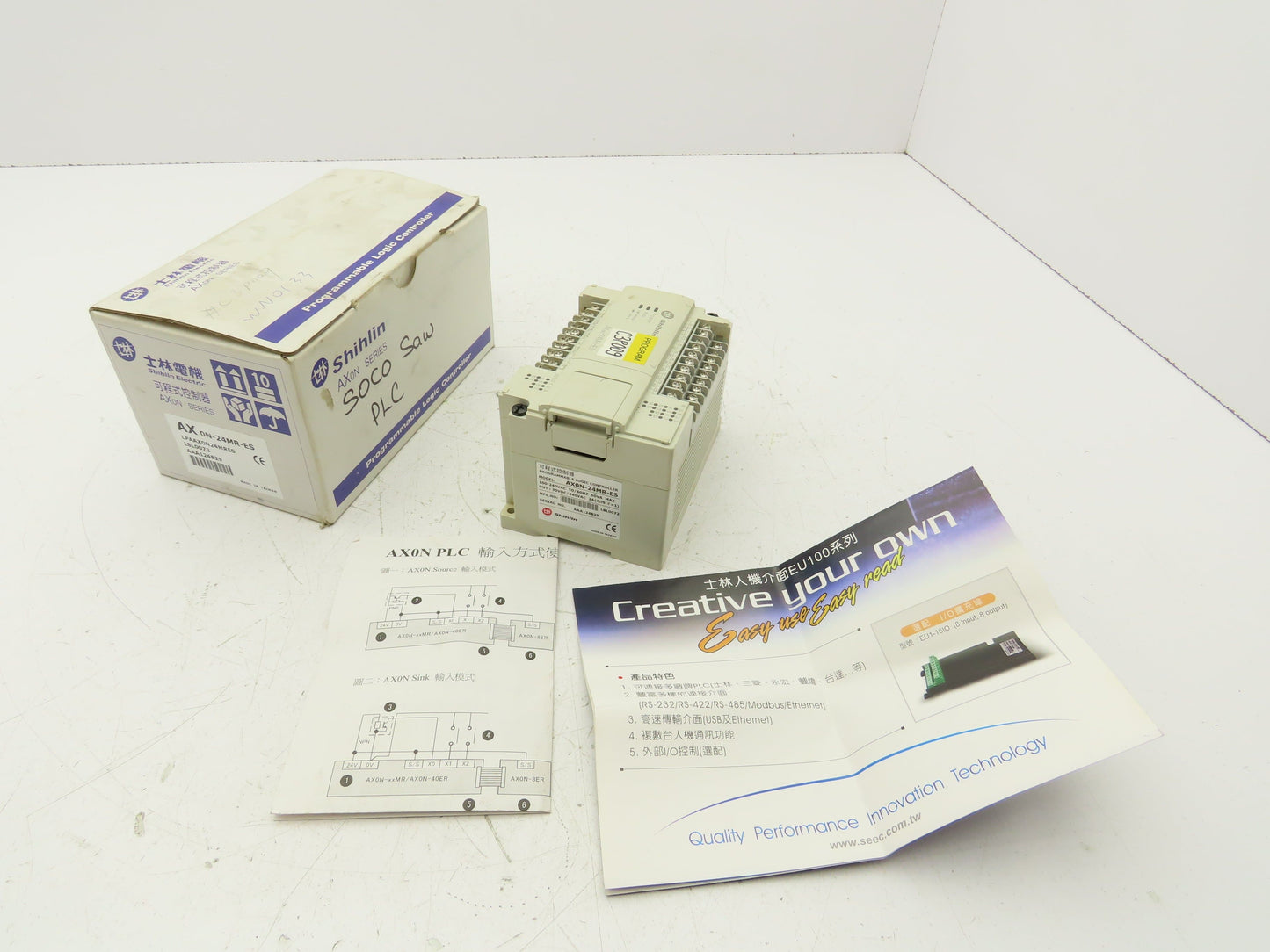 Shihlin AXON-24MR-ES Programmable Logic Controller 100-240VAC 2A 50/60HZ