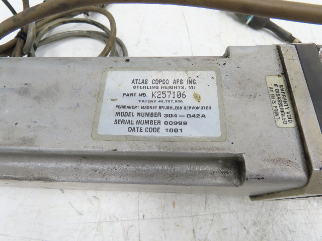 Atlas Copco Electric Servo Fixtured Nutrunner Fastener Tool 1" Drive
