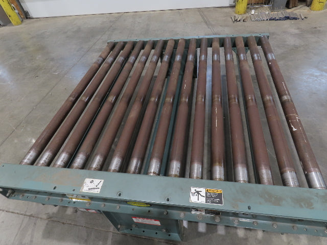 Hytrol 64"x 5' Chain Drive 2.5" Power Roller Conveyor 58"BF 1Hp 460V 30 FPM