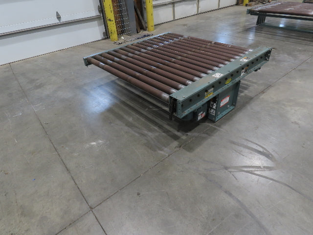 Hytrol 64"x 5' Chain Drive 2.5" Power Roller Conveyor 58"BF 1Hp 460V 30 FPM