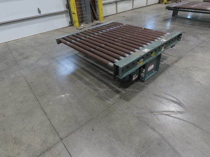 Hytrol 64"x 5' Chain Drive 2.5" Power Roller Conveyor 58"BF 1Hp 460V 30 FPM