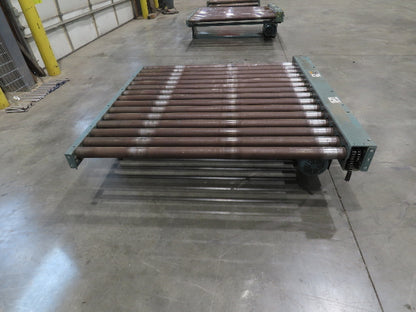 Hytrol 64"x 5' Chain Drive 2.5" Power Roller Conveyor 58"BF 1Hp 460V 30 FPM