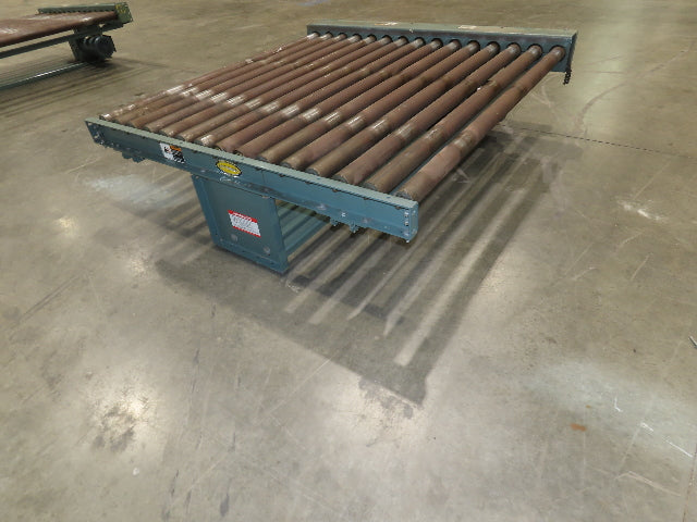 Hytrol 64"x 5' Chain Drive 2.5" Power Roller Conveyor 58"BF 1Hp 460V 30 FPM