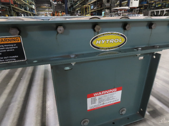 Hytrol 64"x 5' Chain Drive 2.5" Power Roller Conveyor 58"BF 1Hp 460V 30 FPM