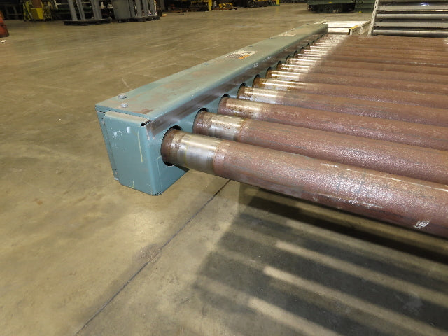 Hytrol 64"x 5' Chain Drive 2.5" Power Roller Conveyor 58"BF 1Hp 460V 30 FPM
