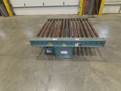 Hytrol 64"x 5' Chain Drive 2.5" Power Roller Conveyor 58"BF 1Hp 460V 30 FPM