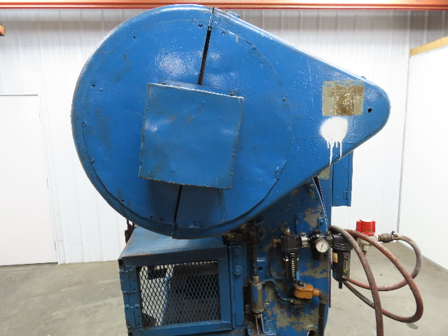 L & J No 2 Mechanical Punch Press OBI 18 Ton 2.5" Stroke 18x11.5" Bed 6.5 Throat