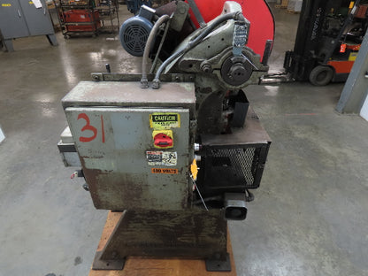L & J No 18 Mechanical Punch Press 18 Ton 2.5" Stroke 6.25 Throat 230/460V