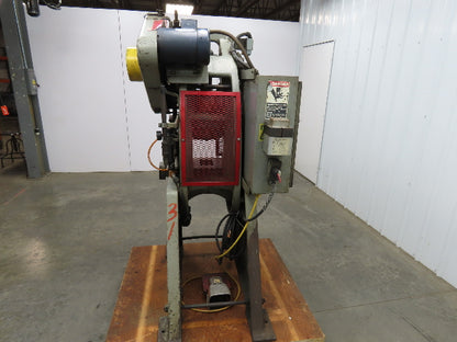L & J No 18 Mechanical Punch Press 18 Ton 2.5" Stroke 6.25 Throat 230/460V