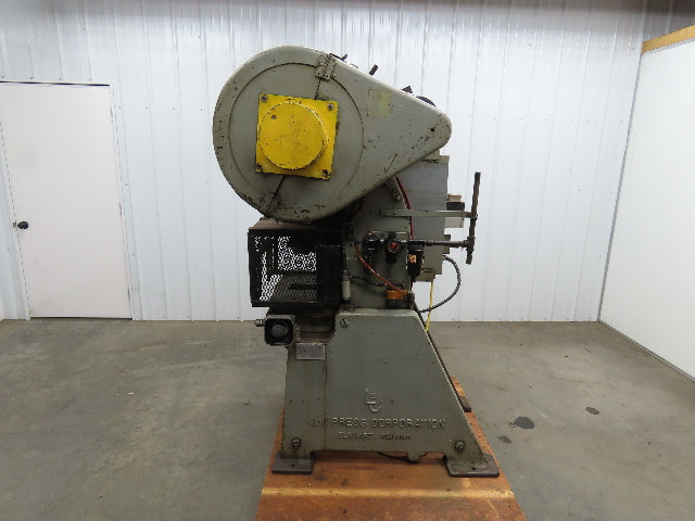 L & J No 18 Mechanical Punch Press 18 Ton 2.5" Stroke 6.25 Throat 230/460V
