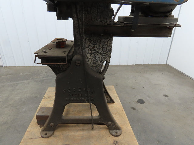 Federal No 2 Mechanical Punch Press 18 Ton 2 Hp 230/460V 2.5" Stroke 5.5" Throat