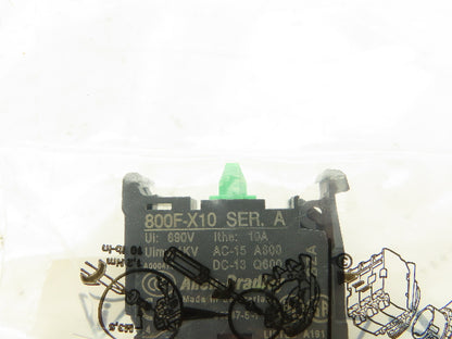 Allen-Bradley 800FPU2F3F3PX20 Multi Operator Flush Push Button 2 Position Ser.A