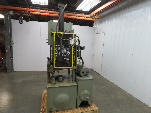 Custom Hydraulic Press 12000lbs 6 Ton 18" Stroke Auto Return PLC Controls 3Ph