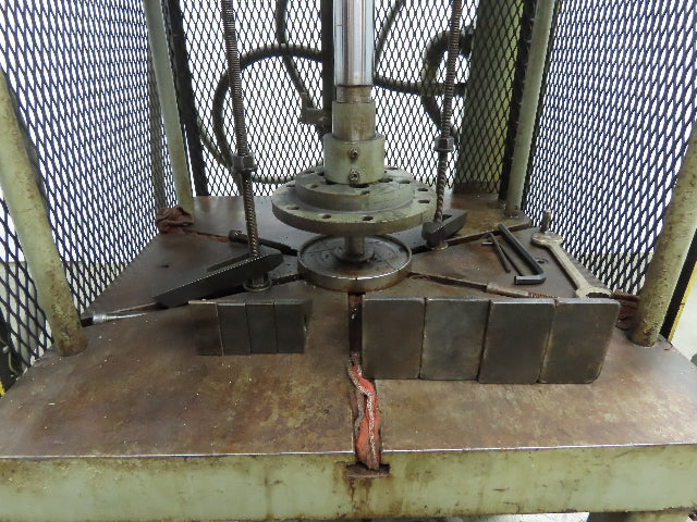 Custom Hydraulic Press 12000lbs 6 Ton 18" Stroke Auto Return PLC Controls 3Ph
