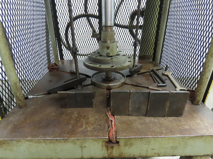 Custom Hydraulic Press 12000lbs 6 Ton 18" Stroke Auto Return PLC Controls 3Ph