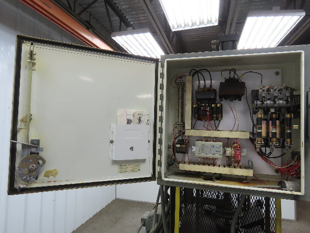 Custom Hydraulic Press 12000lbs 6 Ton 18" Stroke Auto Return PLC Controls 3Ph