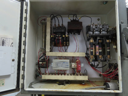 Custom Hydraulic Press 12000lbs 6 Ton 18" Stroke Auto Return PLC Controls 3Ph