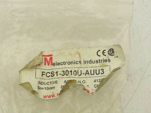 HTM FCS1-3010U-AUU3 Inductive Metal Face Proximity Sensor 10MM Range 250V 200mA