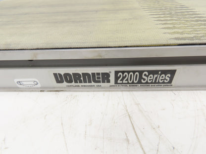 Dorner 2200 Series Flat Belt Conveyor 24"W x 36"L 24V End Drive